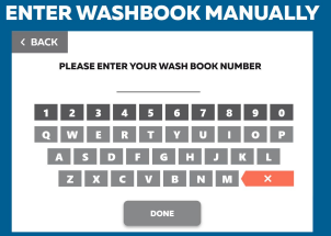 Redemption of a Washbook or Gas Code