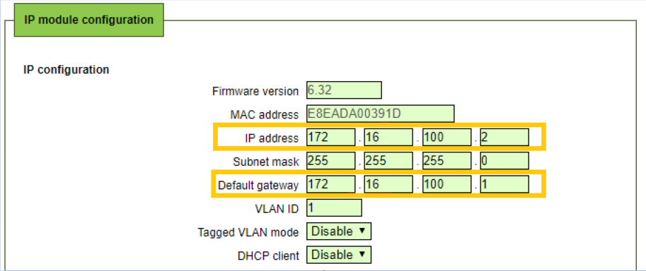 Setting the IP Address for the IP Relay Board
